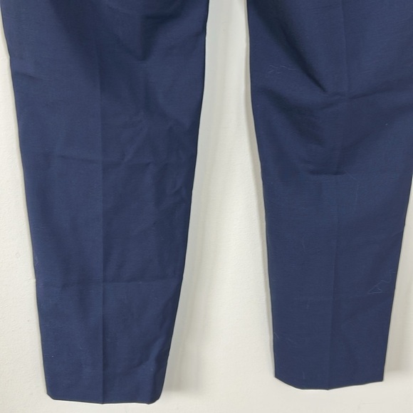 J Crew Bi Stretch Wool Navy Blue Pant Ankle Trouser Pockets Career Sz 4 NEW - Picture 8 of 14